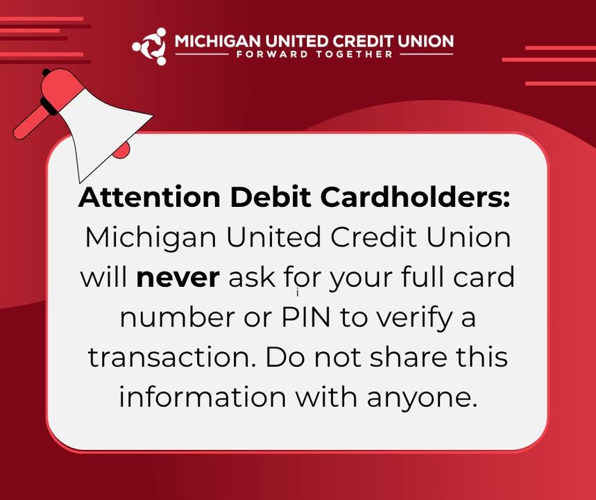 A post from Michigan United Credit Union