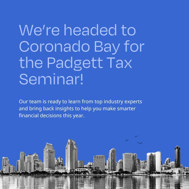 The Padgett team is gearing up for our annual FOCUS Tax Seminar in Coronado Bay!