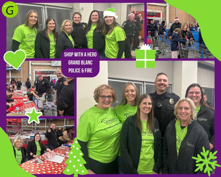 Genisys Credit Union was honored to support the Grand Blanc Township Police Department for their annual "Shop with a Hero." This...