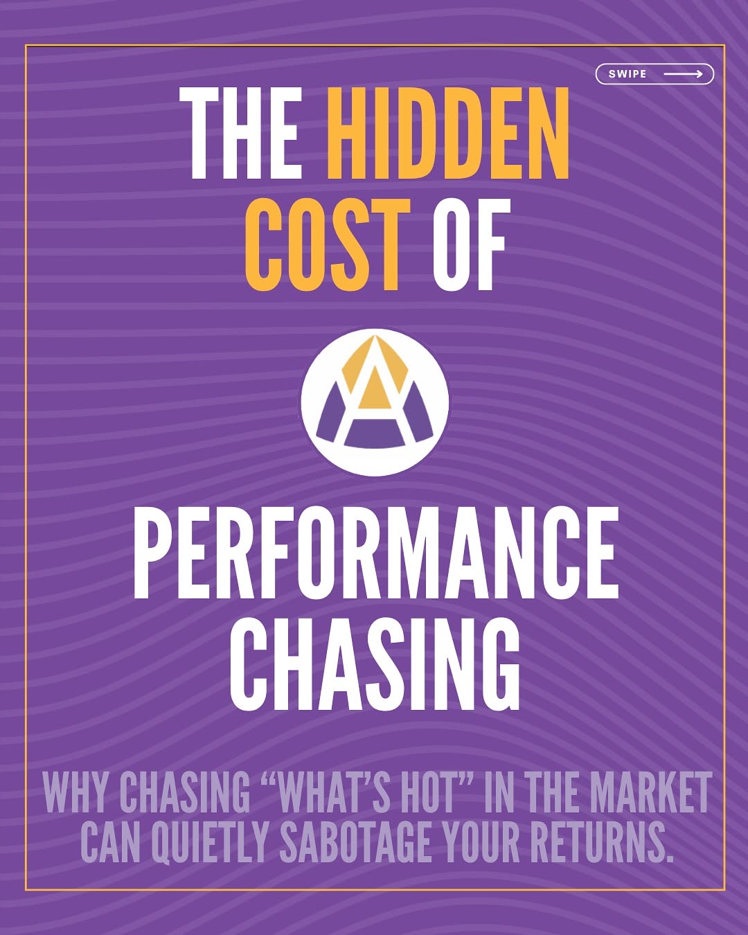 Performance chasing feels smart — until it isn’t. The more you chase what’s hot, the further you drift from your goals. ...
