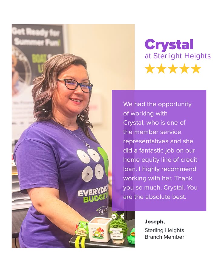 Keep up the great work, Crystal!