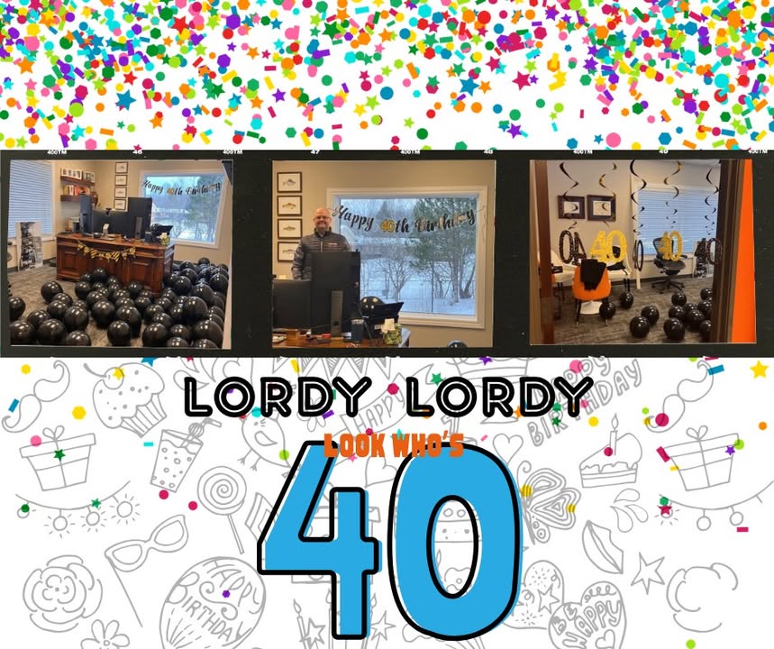 Happy 40th Birthday to the boss who proves age really is just a number… a BIG number!