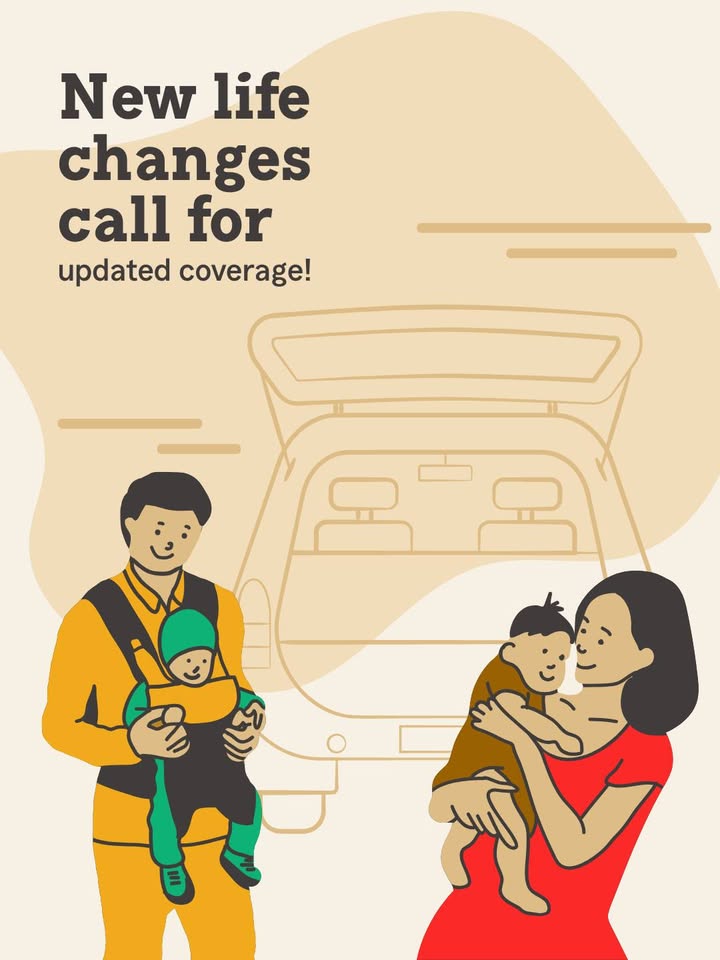 Major life changes — like moving, getting married, having a child, or changing jobs—often require updates to your insurance
